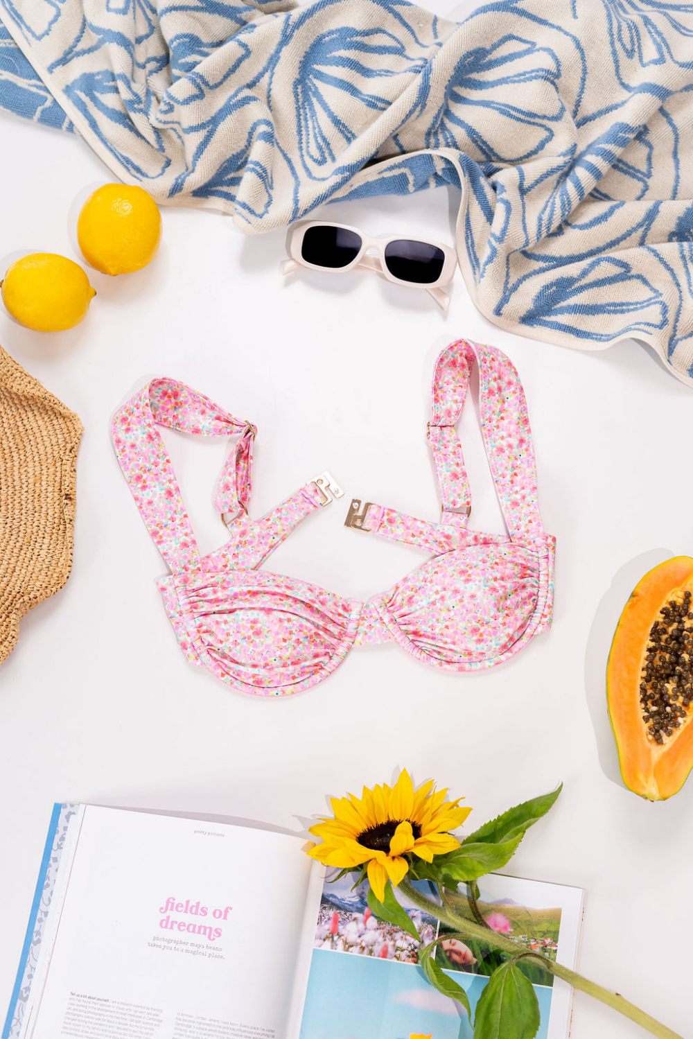 Mermaid Bikini Top - Blossom Bliss