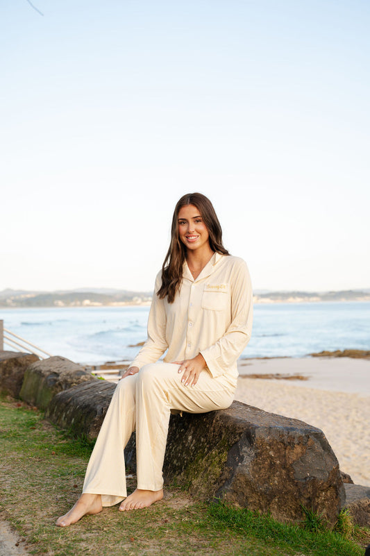 Snug & Cozy PJ Set - Tan Lines