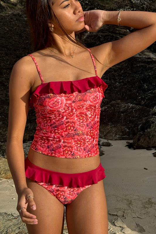 Sunkissed Tankini Top - Velvet Petals