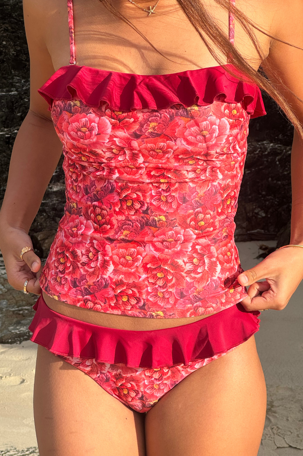 Sunkissed Tankini Top - Velvet Petals