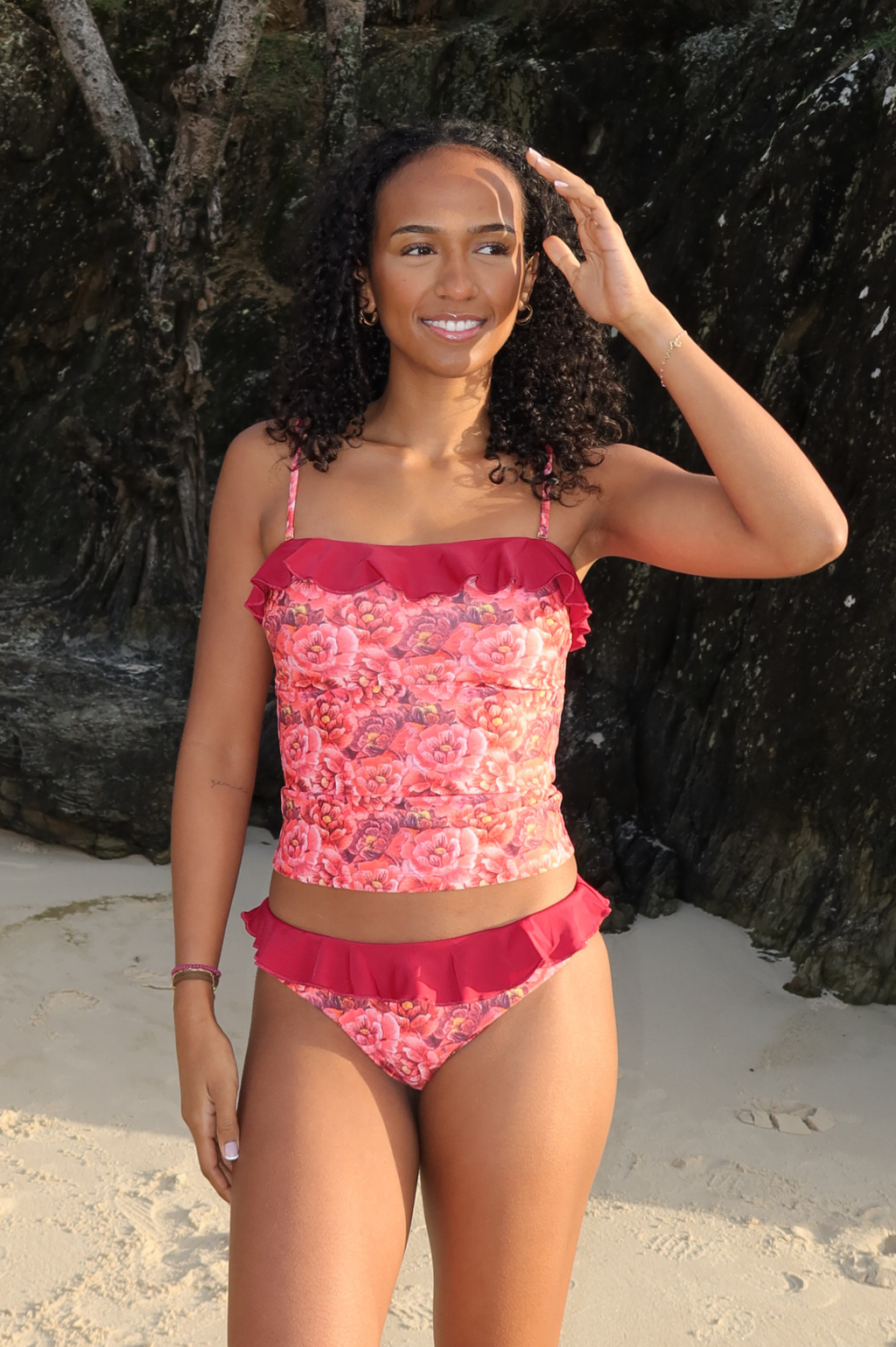Sunkissed Tankini Top - Velvet Petals